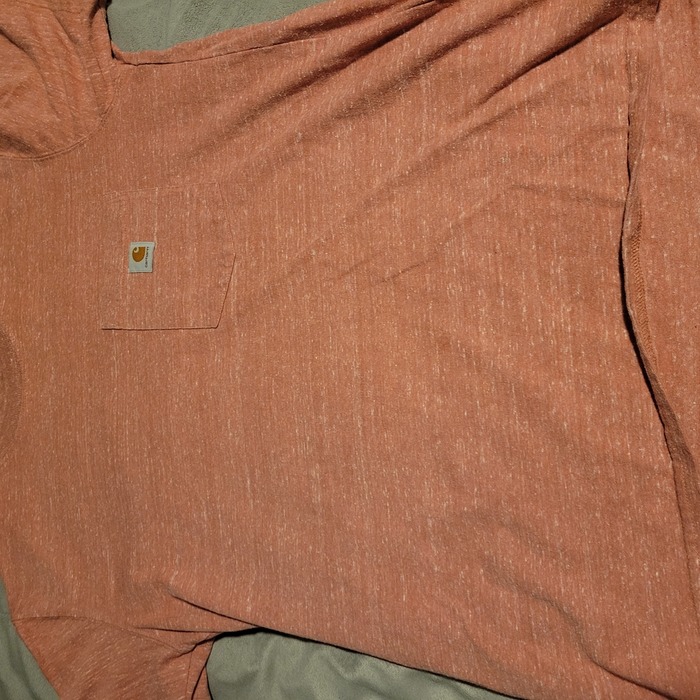 Carhartt Orange Short Sleeve Tee Casual Comfort